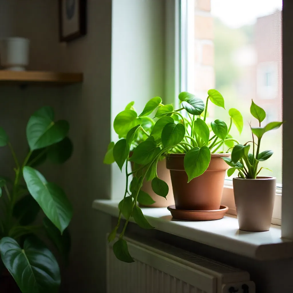 Floating shelf with succulents